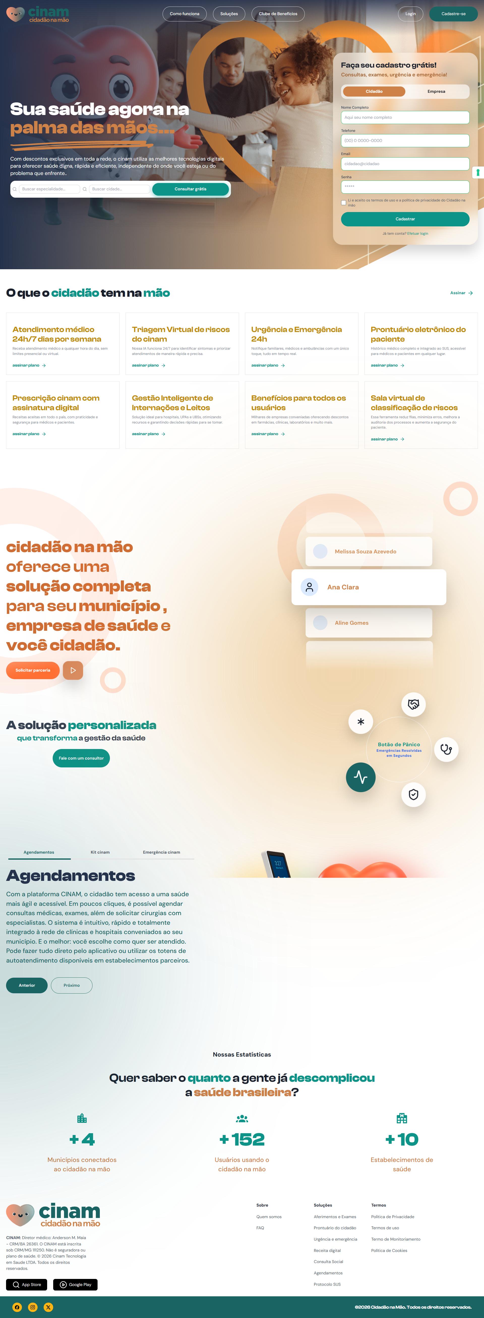 Prévia do projeto Cinam