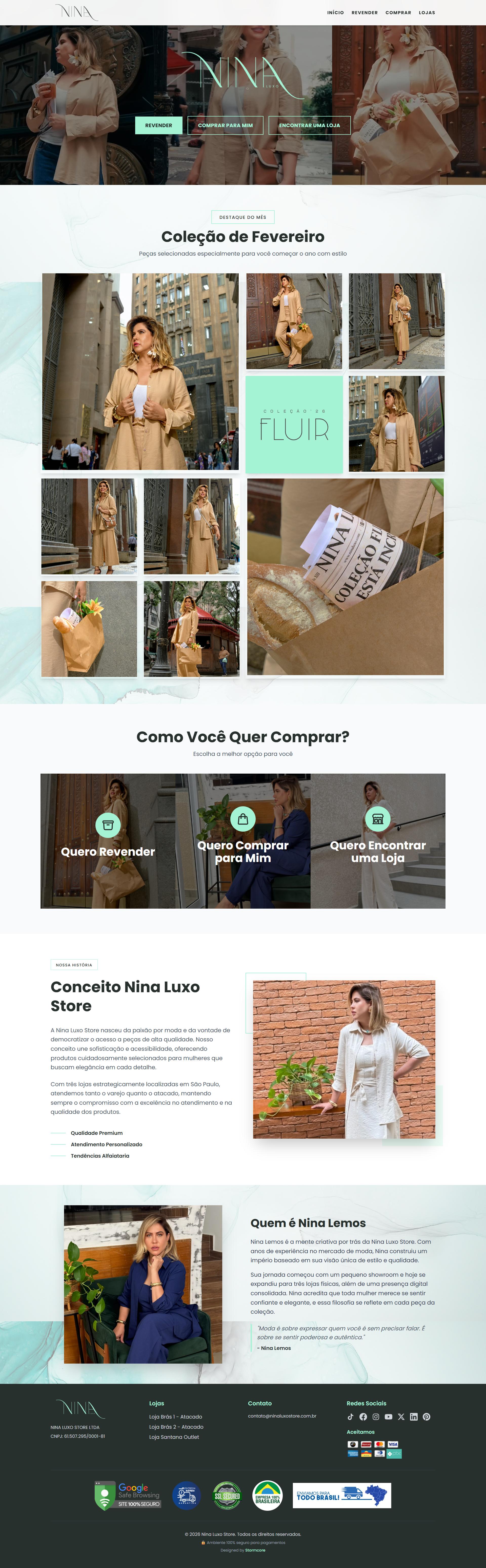 Prévia do projeto Nina Luxo Store